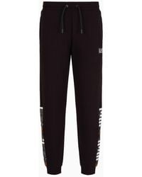 EA7 - Graphic Series Cotton Joggers - Lyst