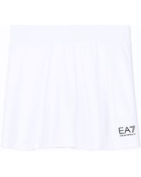 EA7 - Activewear Skirt With Pleats And Built-In Shorts Tennis Pro - Lyst