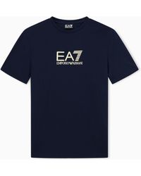 EA7 - Label Viscose-Blend Crew-Neck T-Shirt - Lyst