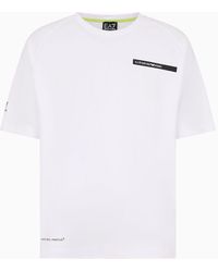 EA7 - Athletic Mix Technical-fabric T-shirt - Lyst