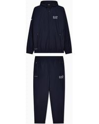 EA7 - Ventus7 Suit With Zipped Hoodie And Joggers Multisport - Lyst