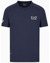EA7 - T-shirt Tennis Pro In Tessuto Tecnico Ventus7 - Lyst