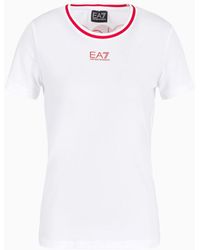 EA7 - Asv Logo Series T-shirt Aus Bio-baumwoll-mischung - Lyst