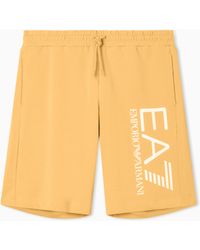 EA7 - Core Identity Cotton Shorts - Lyst