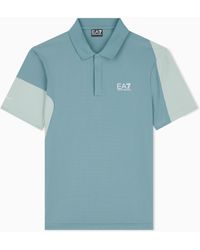EA7 - Polo Shirt Tennis Pro Block Jersey Regular Fit - Lyst