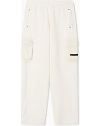EA7 - Cotton Blend Cargo Trousers - Lyst