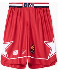 EA7 - Shorts Replica Olimpia Milano Eurolega 25/26 - Lyst