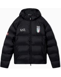 EA7 - Padded Down Jacket - Lyst