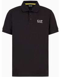 EA7 - Logo Series Poloshirt Aus Baumwolle - Lyst