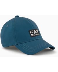 EA7 - Cappello Baseball In Tessuto Riciclato - Lyst