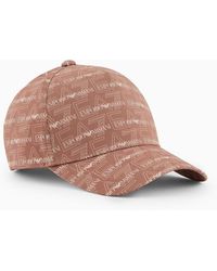 EA7 - Recycled Fabric Baseball Cap With All-over Logo - Lyst