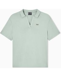 EA7 - Core Lady Modal-Blend Polo Shirt - Lyst
