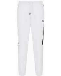 EA7 - Pantaloni Jogger Logo Series In Cotone - Lyst