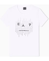 EA7 - Stretch Jersey T-Shirt - Lyst