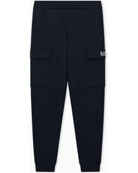 EA7 - Core Identity Cotton-Blend Cargo Trousers - Lyst