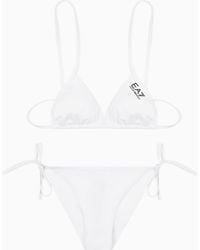 EA7 - Bikini A Triangolo Con Logo - Lyst