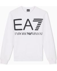 EA7 - Sweatshirt Logo Series Regular Fit Cotton Jersey - Lyst