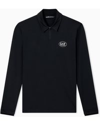 EA7 - Polo A Maniche Lunghe Golf Pro - Lyst