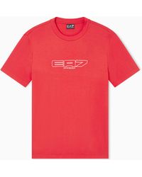 EA7 - Logo Series Cotton-Jersey T-Shirt - Lyst