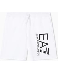 EA7 - Core Identity Cotton Shorts - Lyst