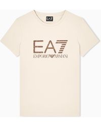 EA7 - Graphic Series Stretch-Jersey T-Shirt - Lyst