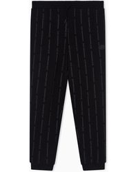 EA7 - Graphic Series Cotton-Blend Joggers - Lyst