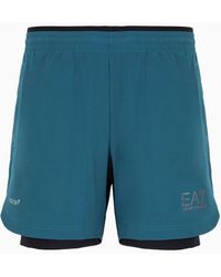 EA7 - Shorts Dynamic Athlete In Tessuto Tecnico Vigor7 - Lyst