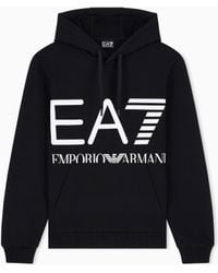 EA7 - Regular Fit Hoodie Logo Series - Lyst