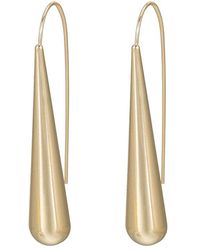 E&e Long Drop Earring In Gold Plated - Multicolor