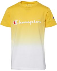 Champion Cotton Dip Dye Logo Script T Shirt For Men Lyst