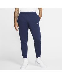nike navy club joggers