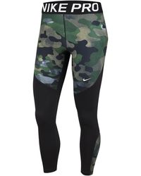 Nike Pro Rebel 7/8 Camo Tights - Black