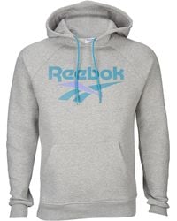 reebok men's double knit short sleeve hoodie