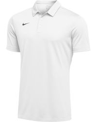white nike polo