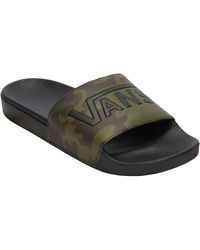 vans black slides