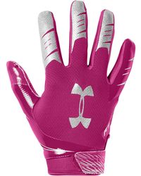 pink receiver gloves