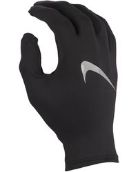 Nike Fleece Miler Running Gloves in Black/Silver (Black) for Men - Lyst