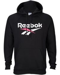 reebok men's double knit short sleeve hoodie