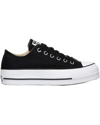 all white converse high tops platform