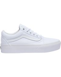 low top white vans womens