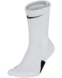 Nike Elite Crew Socks - White