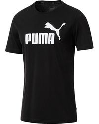 PUMA Cotton Melo Logo T-shirt in White for Men - Lyst