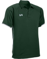 under armour forest green polo