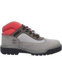 blue timberlands field boots