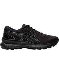 asics black leather womens shoes