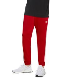 adidas Originals Cotton Superstar Cuffed Track Pants Aj6960 in Black for  Men - Lyst
