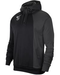 nike fc woven overlay hoodie