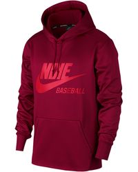 Baseball Hoodie Red