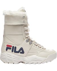 high top filas with fur