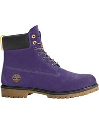 dark purple timberlands